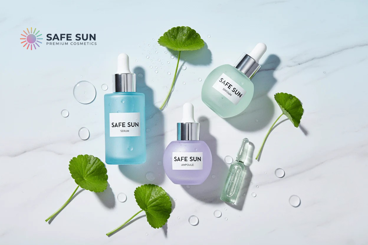 Serum & Ampoule Collection - Korean concentrated treatments with Centella, Hyaluronic Acid & Peptides at Safe Sun UAE