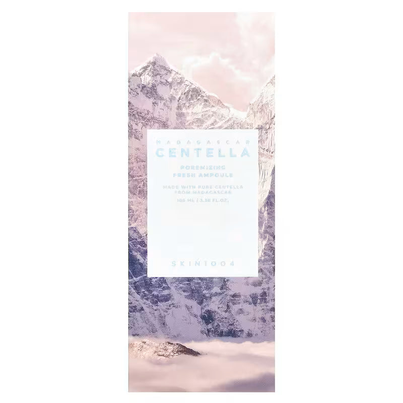 SKIN1004 - MADAGASCAR CENTELLA - POMERIZING FRESH AMPOULE - 100ML, 3.38 FL. OZ. - Safe Sun Cosmetics box front