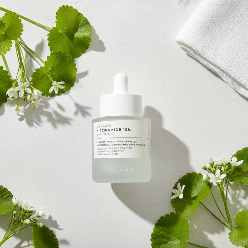SKIN1004 Niacinamide Ampoule texture — Pore refining brightening Korean skincare Kuwait — Safe Sun