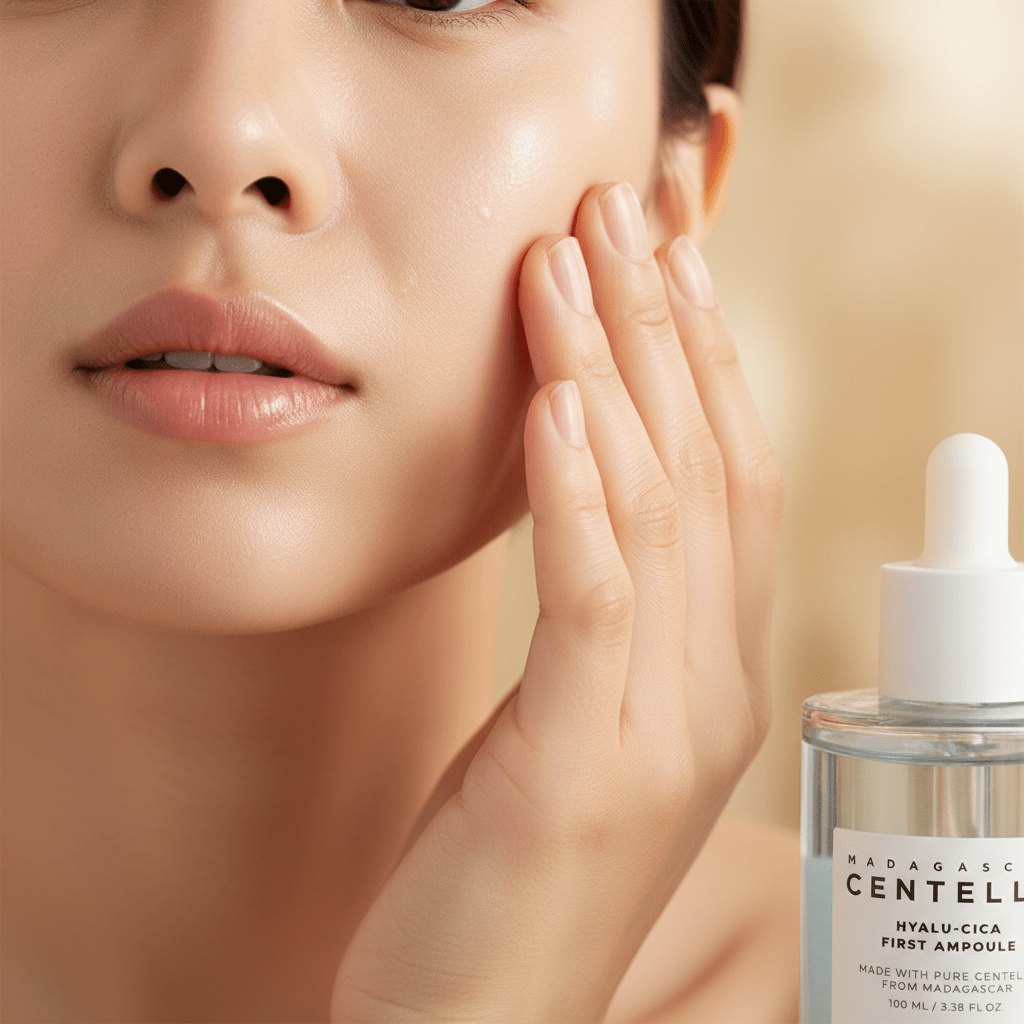 SKIN1004 Hyalu - Cica First Ampoule – Ultra - Hydrating Step 0 Serum with 5x Hyaluronic Acid 100ml - Safe Sun Cosmetics