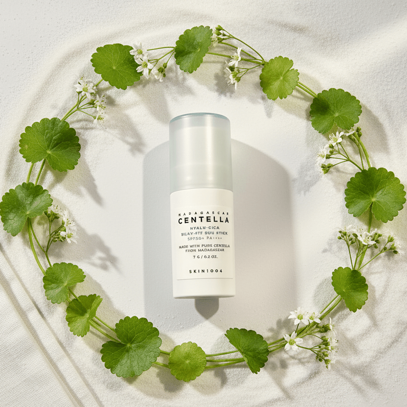 SKIN1004 Hyalu - Cica Silky - Fit Sun Stick SPF50+ PA++++ – Moisturizing UV Protection 7g - Safe Sun Cosmetics