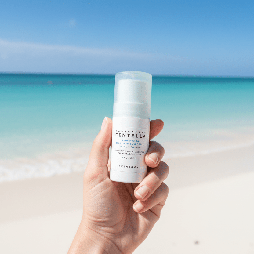 SKIN1004 Hyalu - Cica Silky - Fit Sun Stick SPF50+ PA++++ – Moisturizing UV Protection 7g - Safe Sun Cosmetics