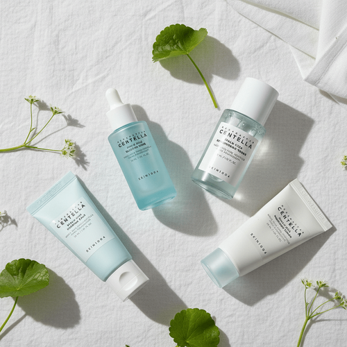 SKIN1004 Hyalu - Cica Travel Kit – Complete Korean Skincare Routine (4 x 30ml) - Safe Sun Cosmetics