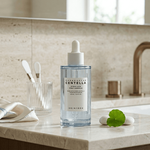 SKIN1004 MADAGASCAR CENTELLA - HYALU - CICA FIRST AMPOULE - 100ML, 3.38 FL. OZ. - Safe Sun Cosmetics