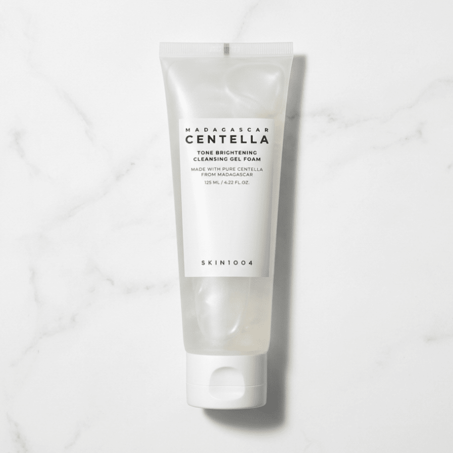 SKIN1004 MADAGASCAR CENTELLA - TONE BRIGHTENING CLEANSING GEL FOAM - 125ML, 4.22 FL.OZ. - Safe Sun Cosmetics