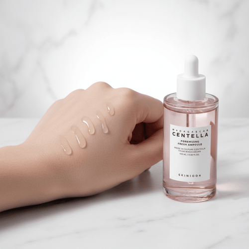 SKIN1004 Pore Fresh Ampoule serum texture — K-Beauty pore minimizer Kuwait Qatar — Safe Sun