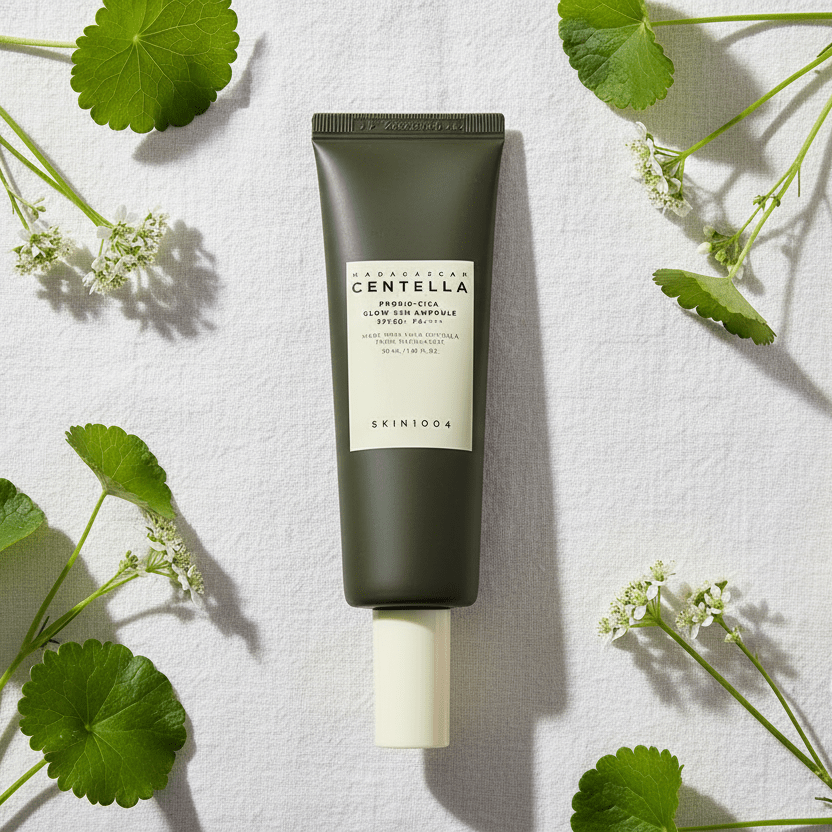 SKIN1004 Probi - Cica Glow Sun Ampoule SPF50+ PA++++ – Brightening Sunscreen with Ceramide 50ml - Safe Sun Cosmetics